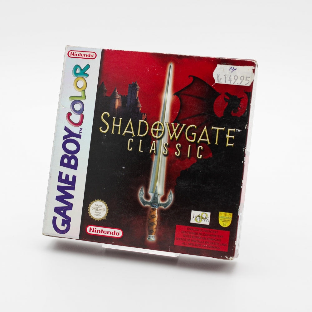 Shadowgate Classic i original eske - Game Boy Color