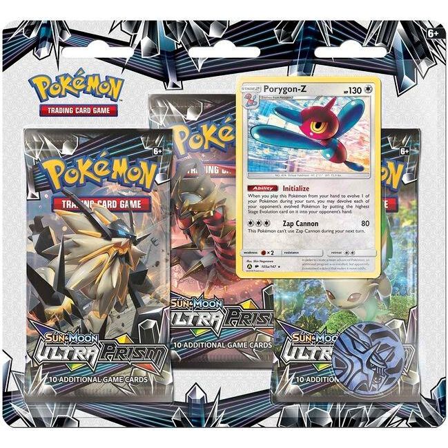 Pokemon - Ultra Prism - 3 Pack Blister (Tilfeldig promo)