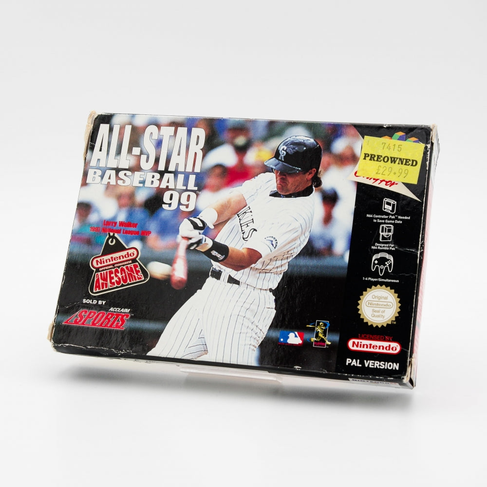 N64☆ALL-STAR BASEBALL 99 海外版 端子清掃済み All-Star Baseball 99 i