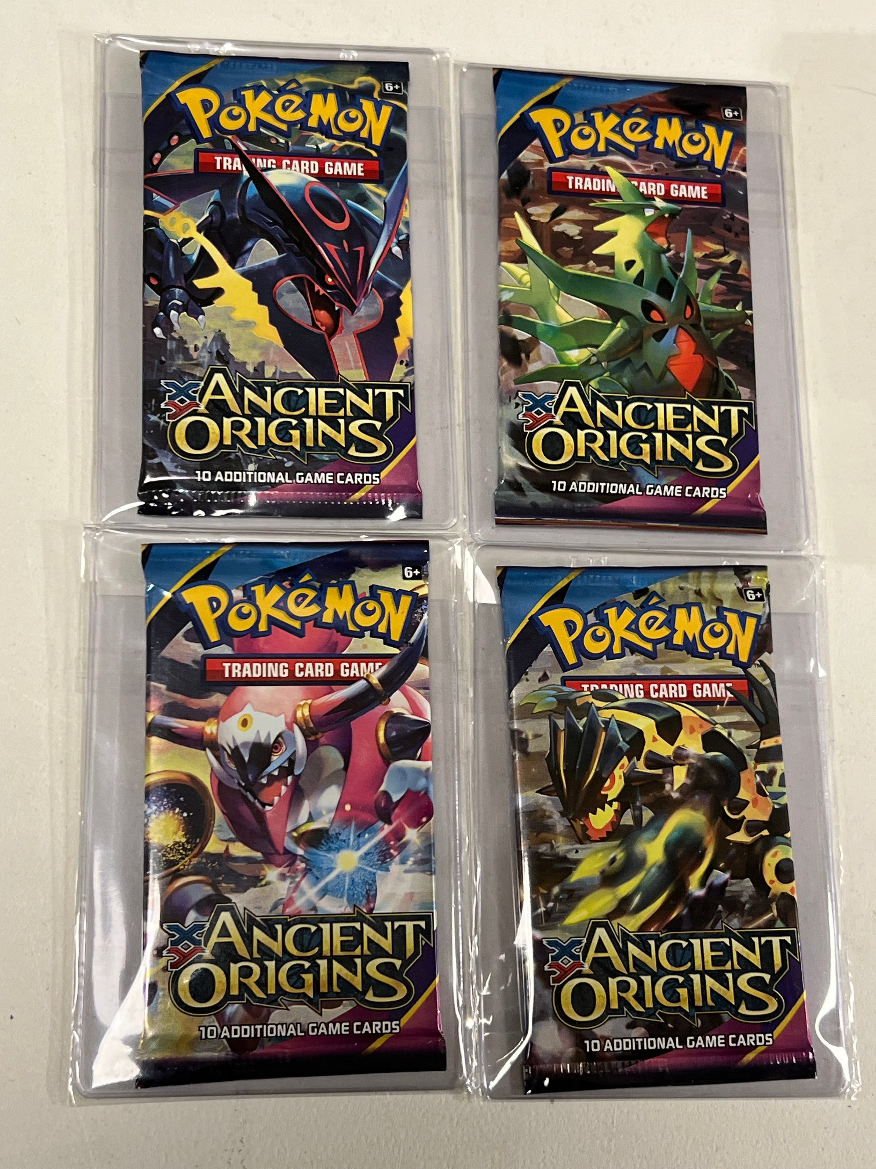 Pokemon - XY Ancient Origins ART-SET - 4 Tamper Sealed Booster Pacsk (Box Break 9.1.26)