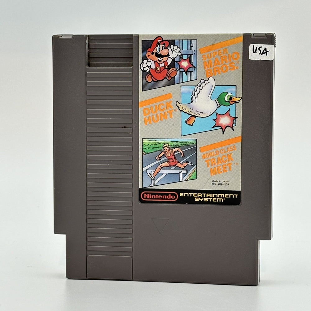 Super Mario Bros. / Duck Hunt / World Class Track Meet (Cart) Amerikansk - Nintendo NES