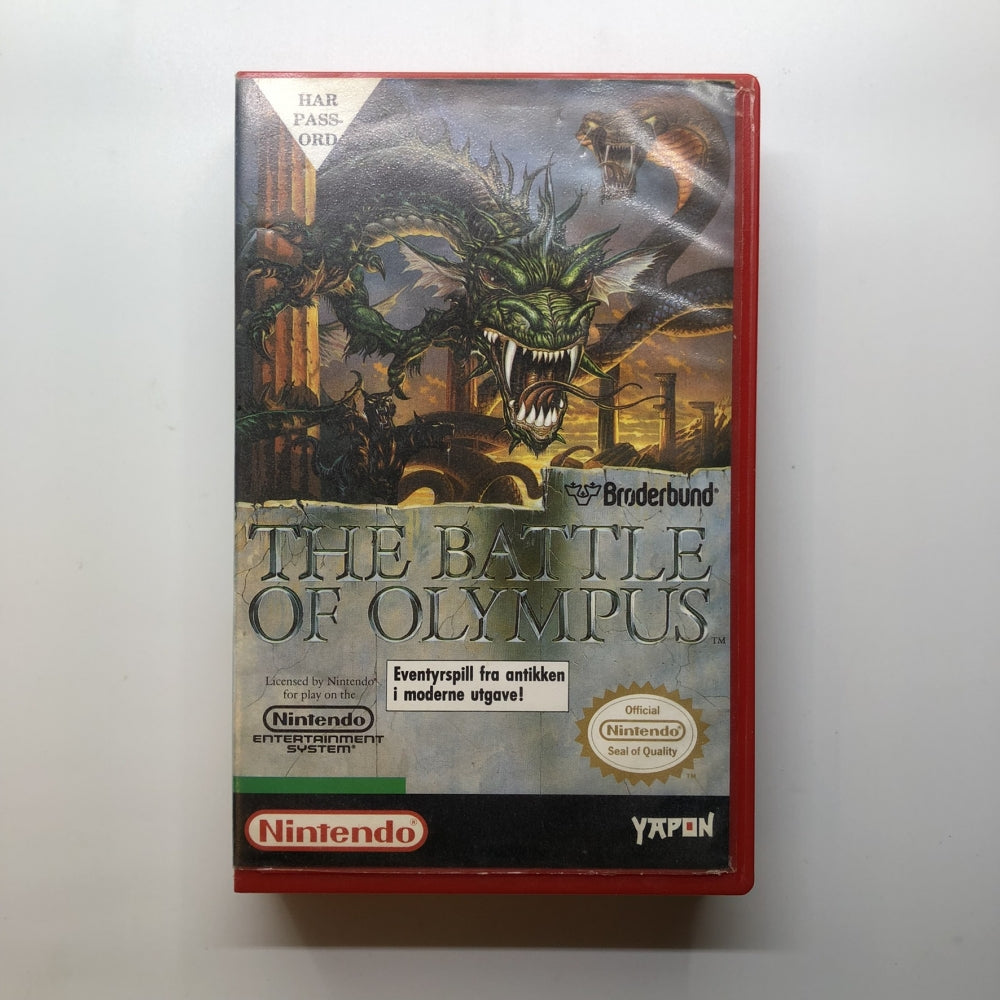 The Battle Of Olympus Yapon Utleie cover - Nintendo NES