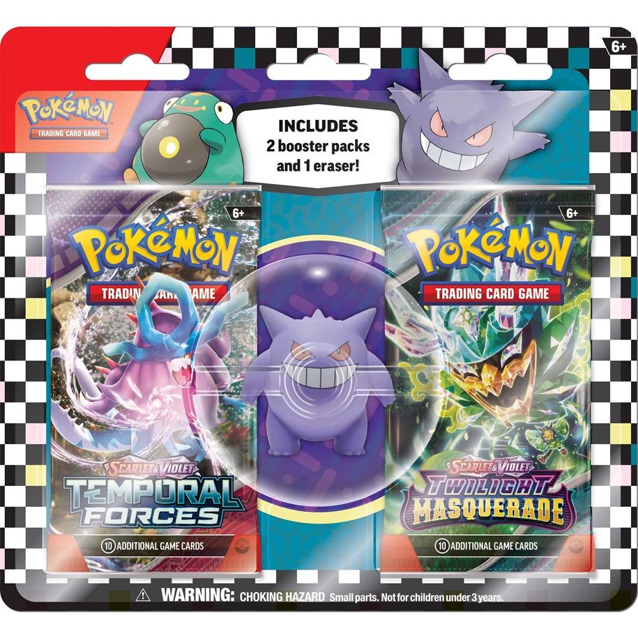 Pokemon - Scarlet & Violet - 2-pack Blister med Pokemon-viskelær
