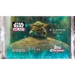Topps Chrome Star Wars Galaxy 2026 Booster Packs (Fra hobby boks)