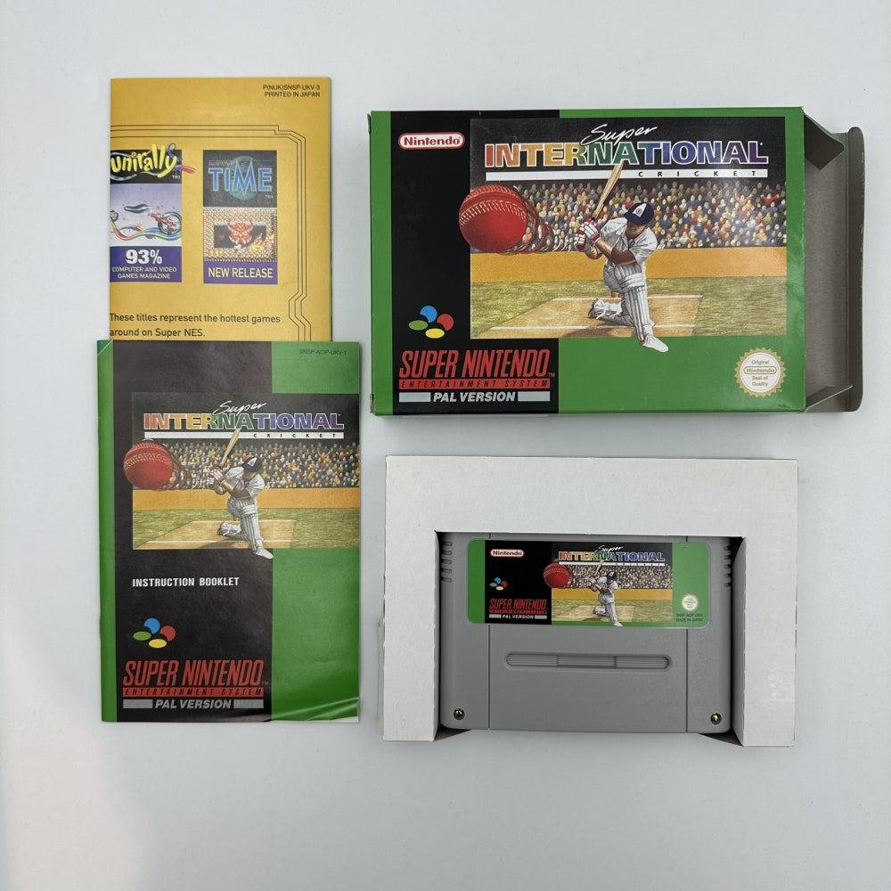 Super International Cricket CIB (PAL/UKV) til Super Nintendo (SNES)
