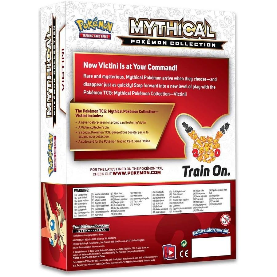 Pokemon - Generations - Mythical Collection med Victini promokort og pin