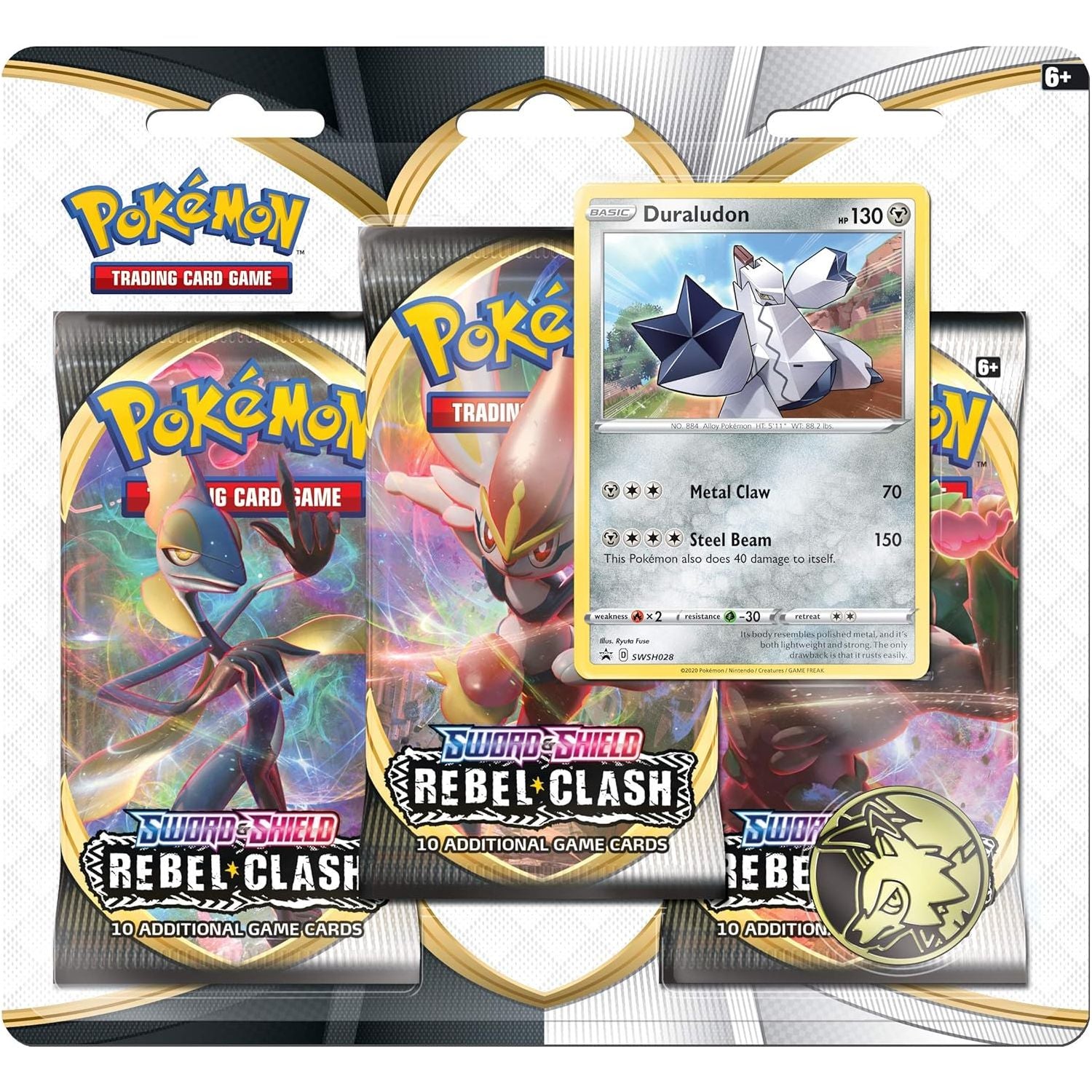 Pokemon - Rebel Clash - 3-pack Blister