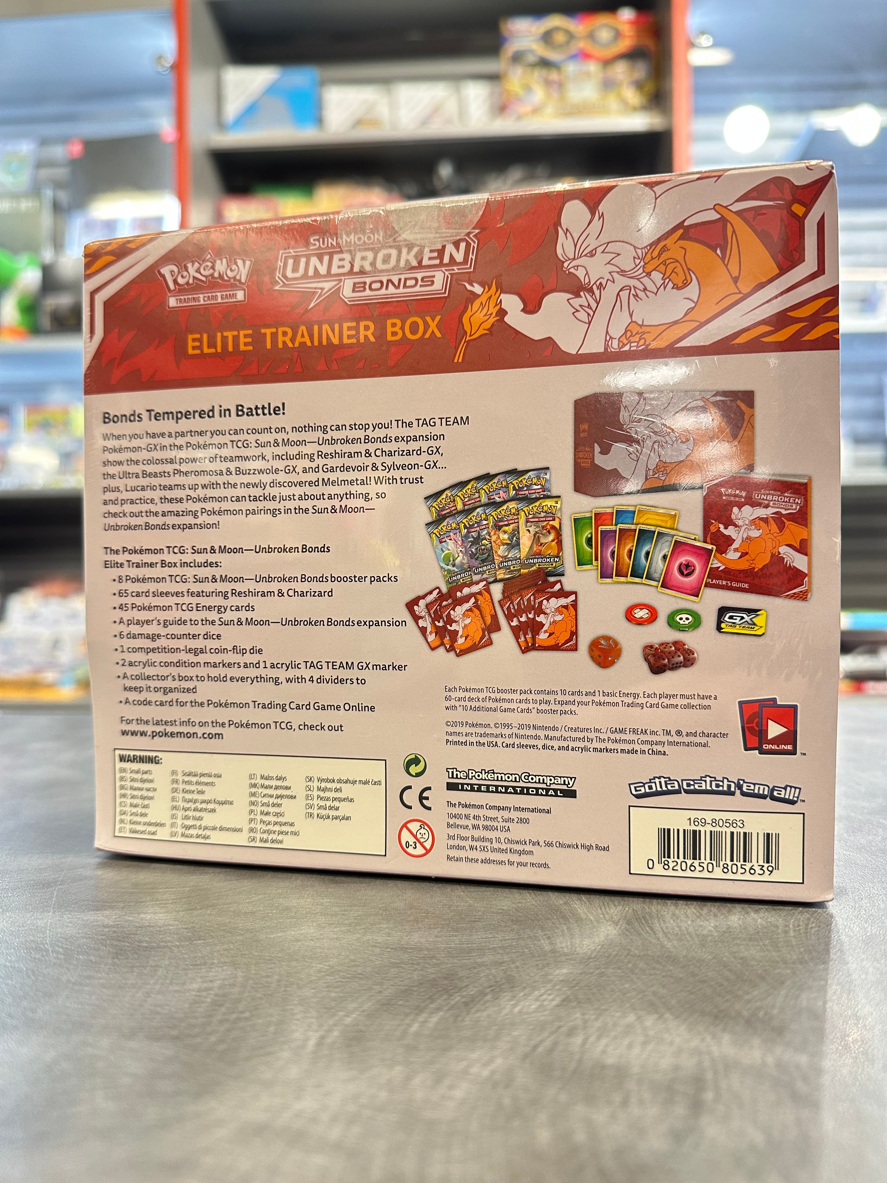 Pokemon - Unbroken Bonds - Elite Trainer Box (ETB) Se bilder for tilstand