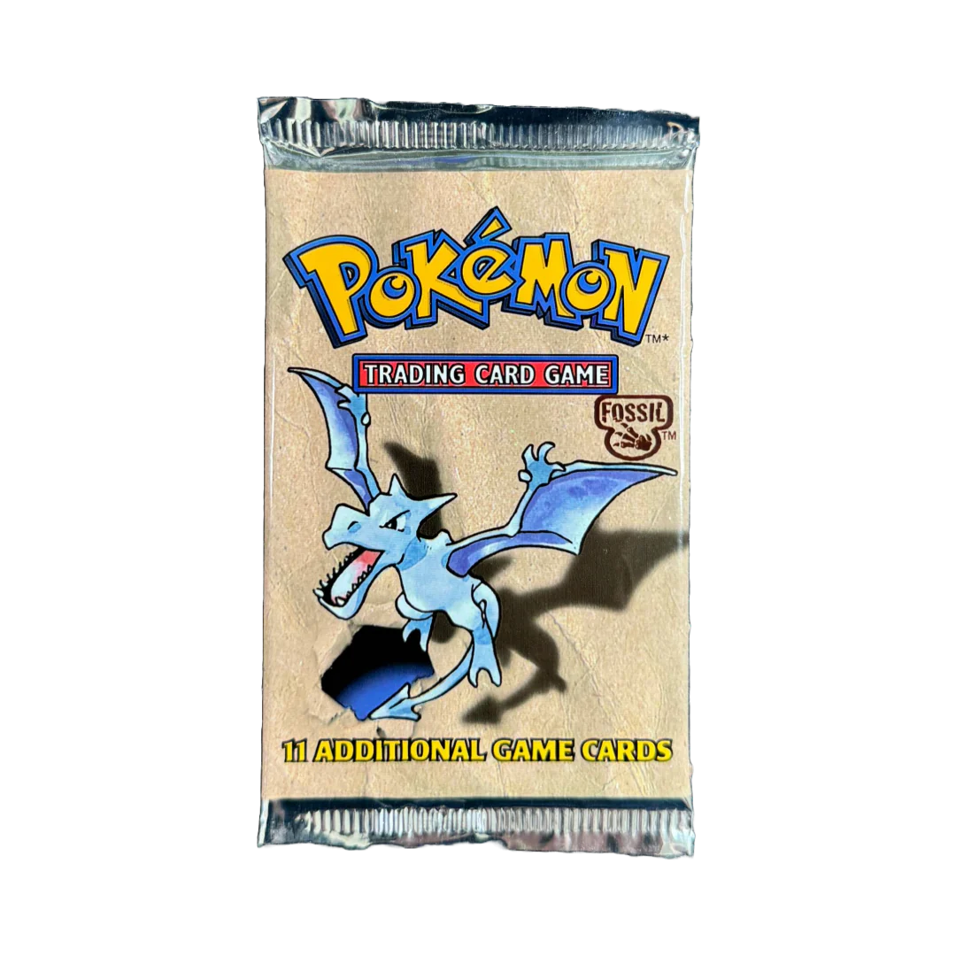 Pokemon - Fossil Unlimited - ÅPNET LIVE - Booster Pack (Tilfeldig Art) SKIP THE LINE + Bounty