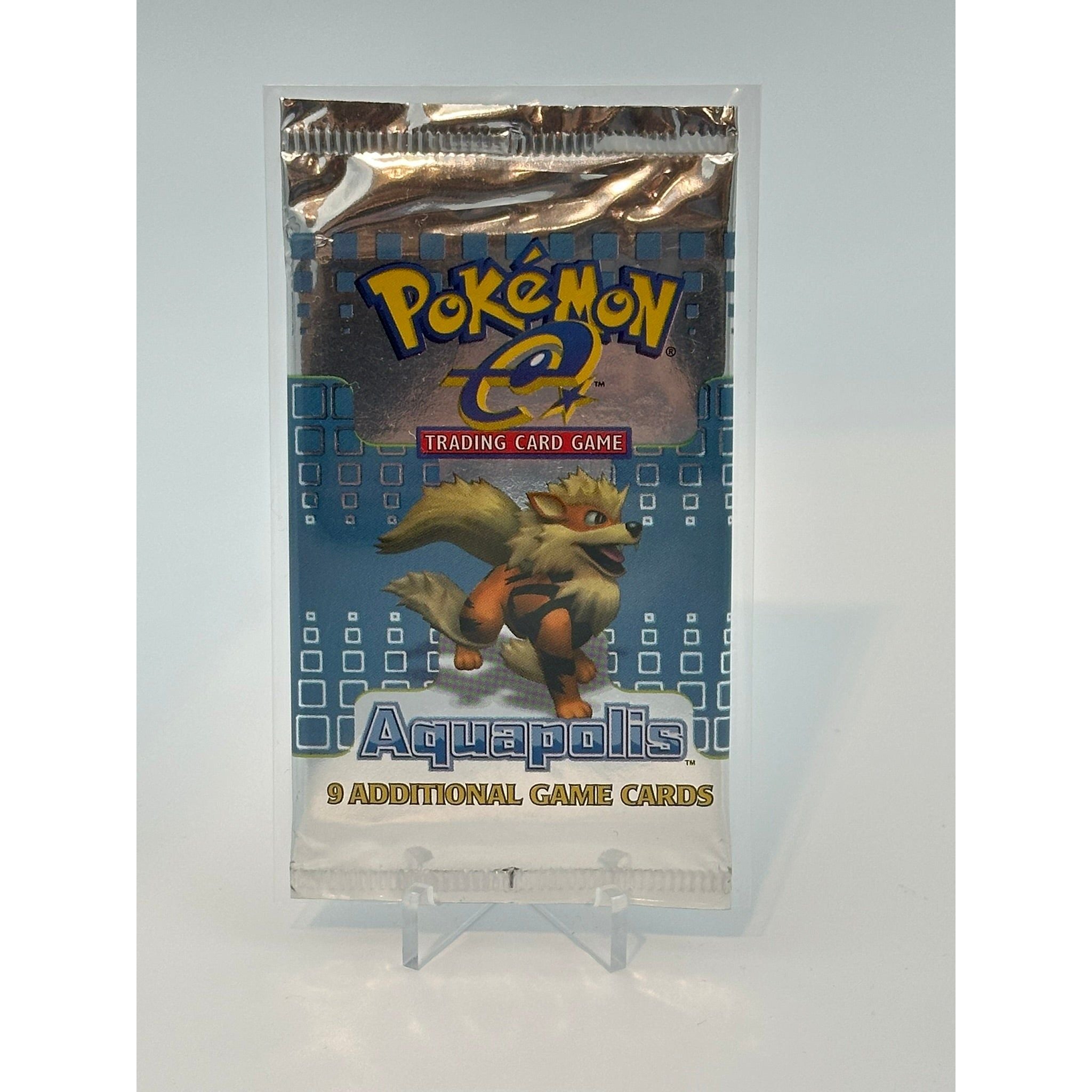 Pokemon - Aquapolis (2003) - Booster Pack (Arcanine art)