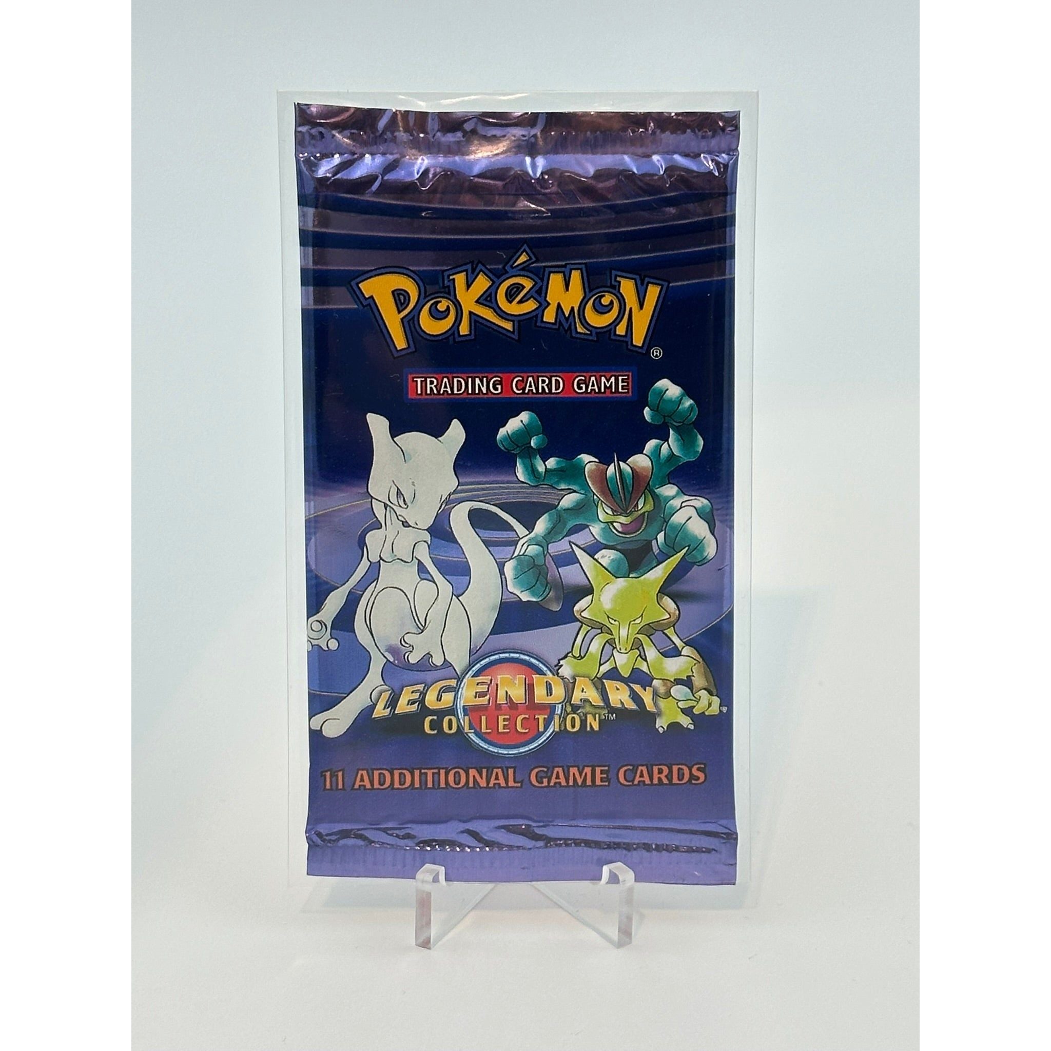 Pokemon - Legendary Collection (2002) - Booster Pack (MewTwo, Machamp & Alakazam art)