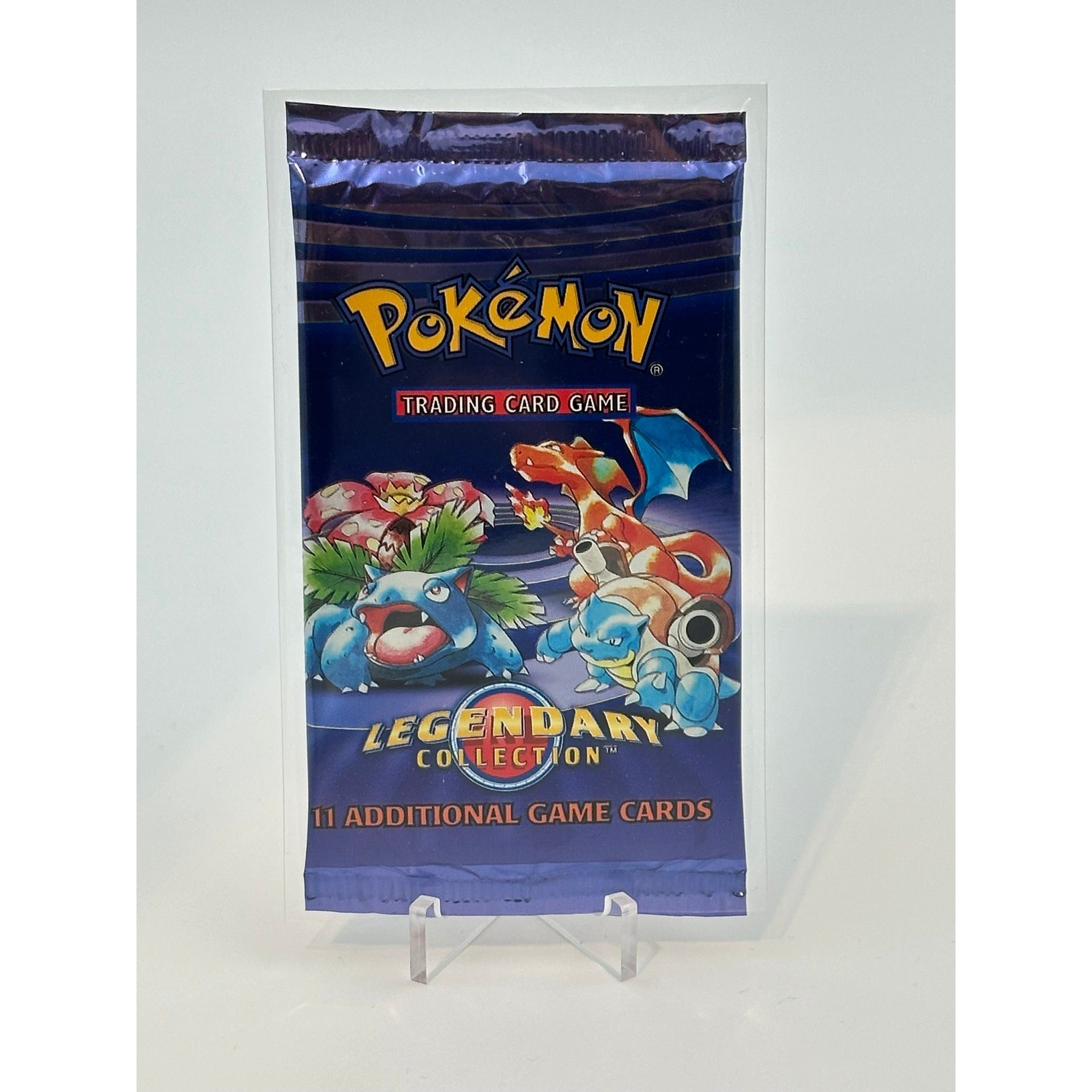 Pokemon - Legendary Collection (2002) - Booster Pack (Charizaird, Blastoise & Venusaur art)