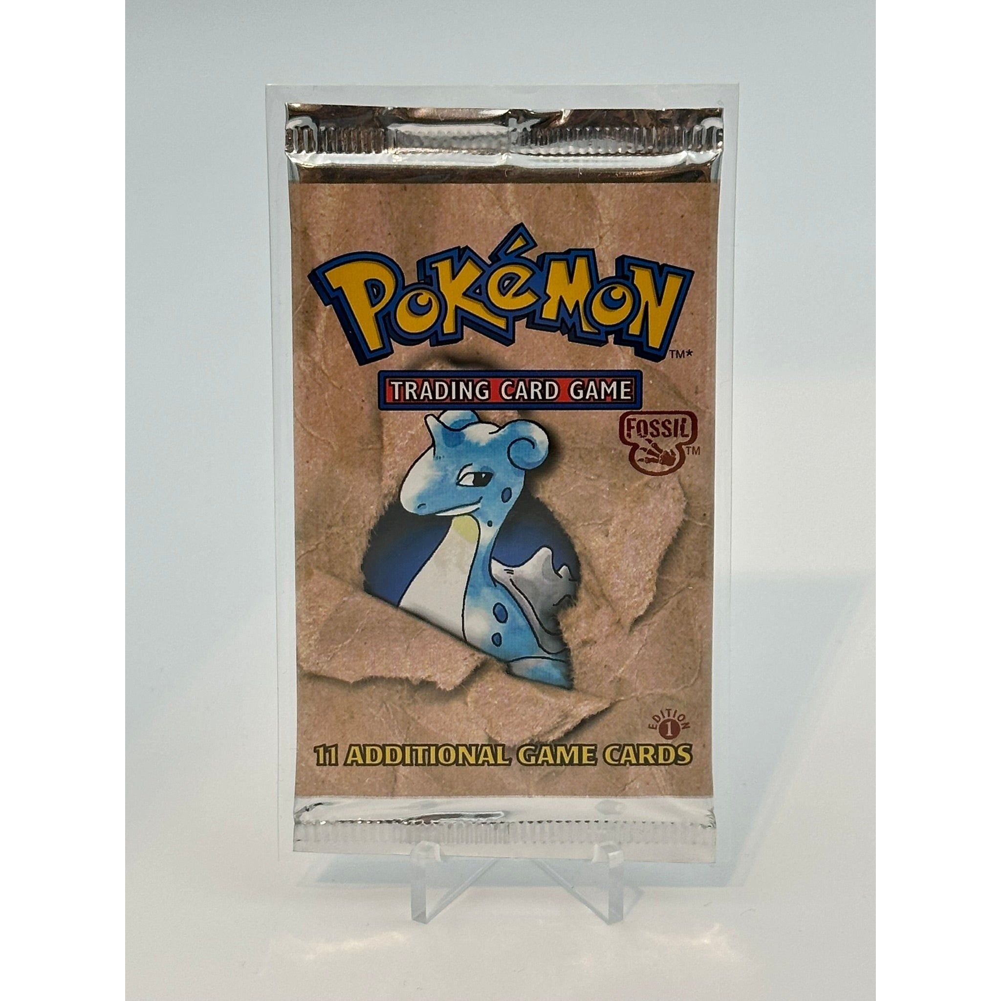 Pokemon - Fossil 1. Edition (1999) - Booster Pack (Lapras art)