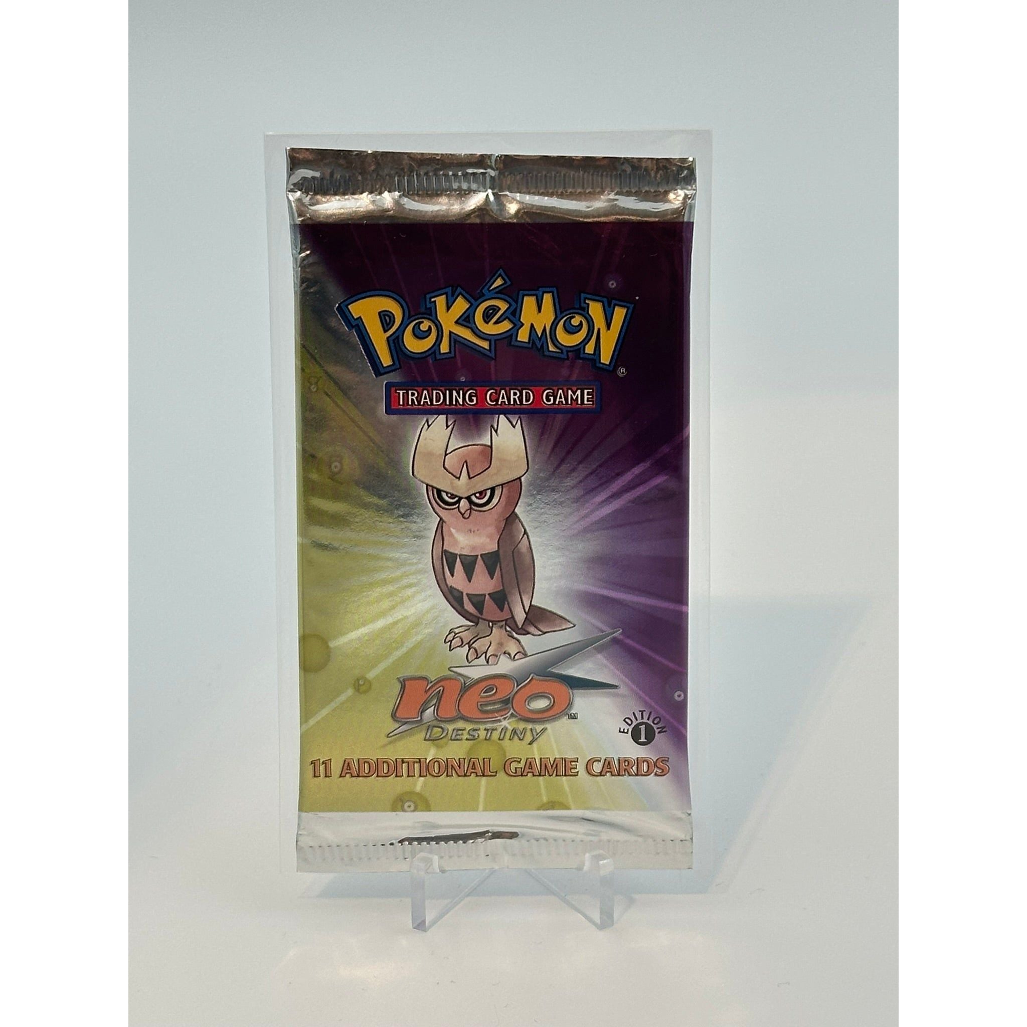 Pokemon - Neo Destiny 1. Edition (2002) - Booster Pack (Noctowl art)