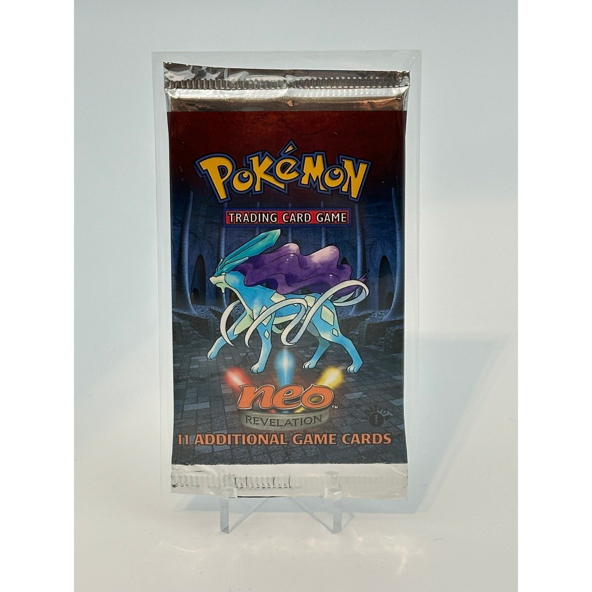 Pokemon - Neo Revelation 1. Edition (2001) - Booster Pack (Suiqune art Pokemon - Neo Revelation 1. Edition (2001) - Booster Pack (Suiqune art