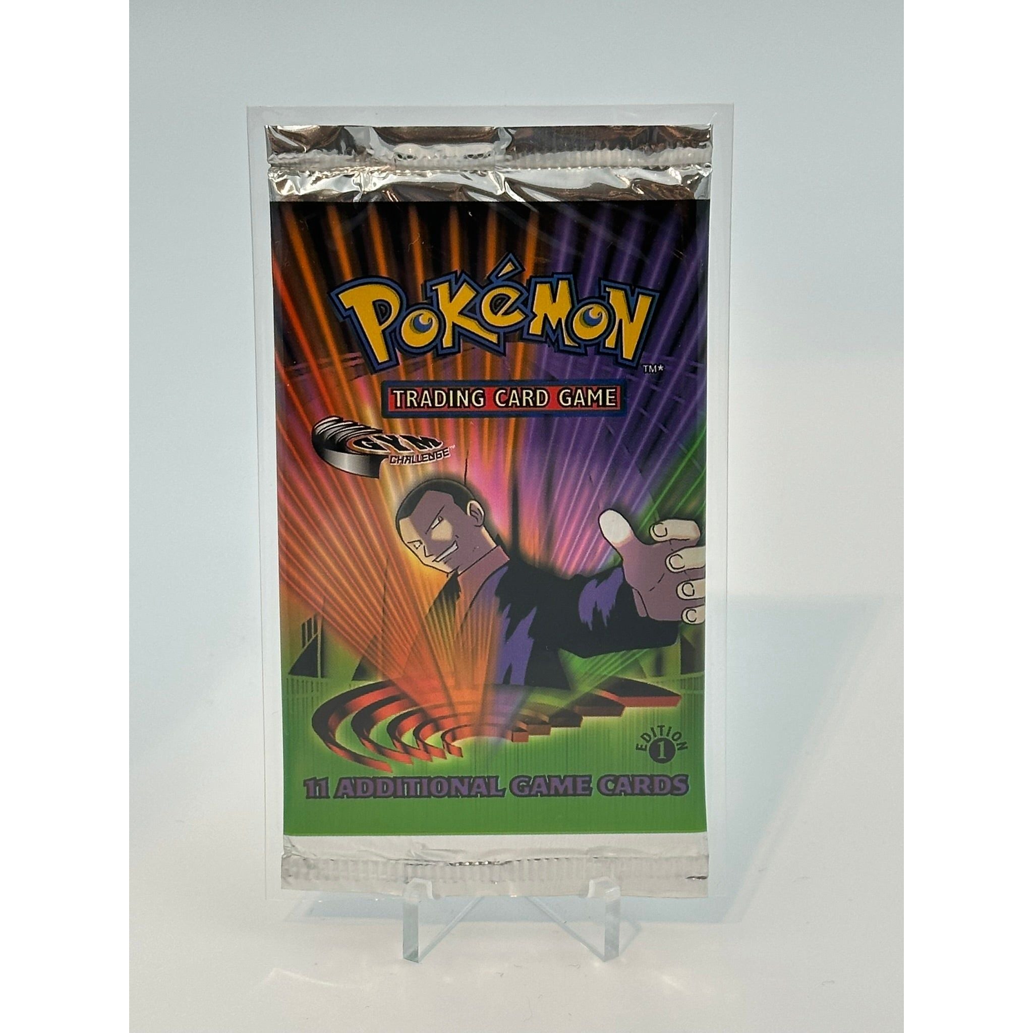 Pokemon - Gym Challenge 1. Edition (2000) - Booster Pack (Giovanni art)