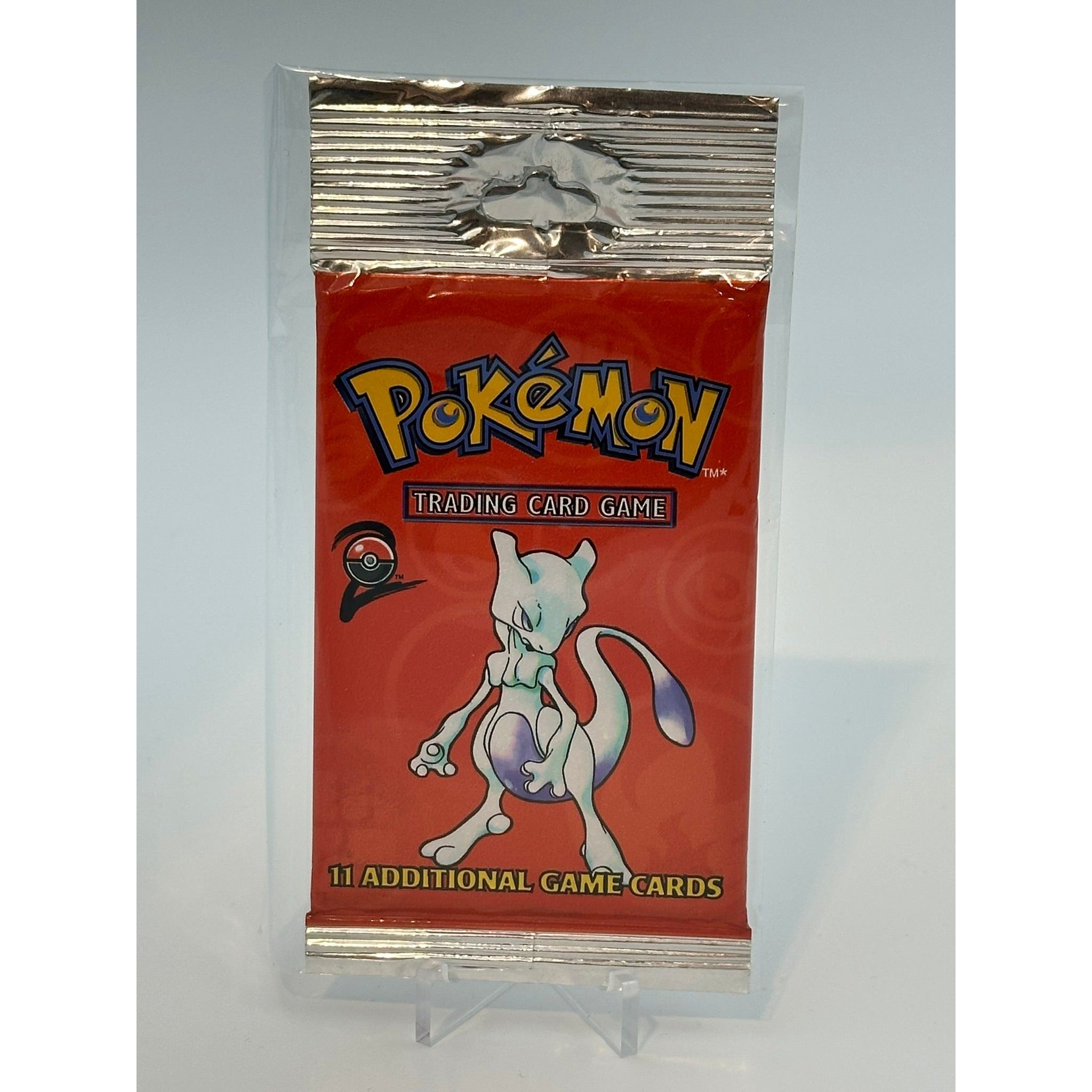Pokemon - Base Set 2 (2000) - Long Crimp Booster Pack (MewTwo art)
