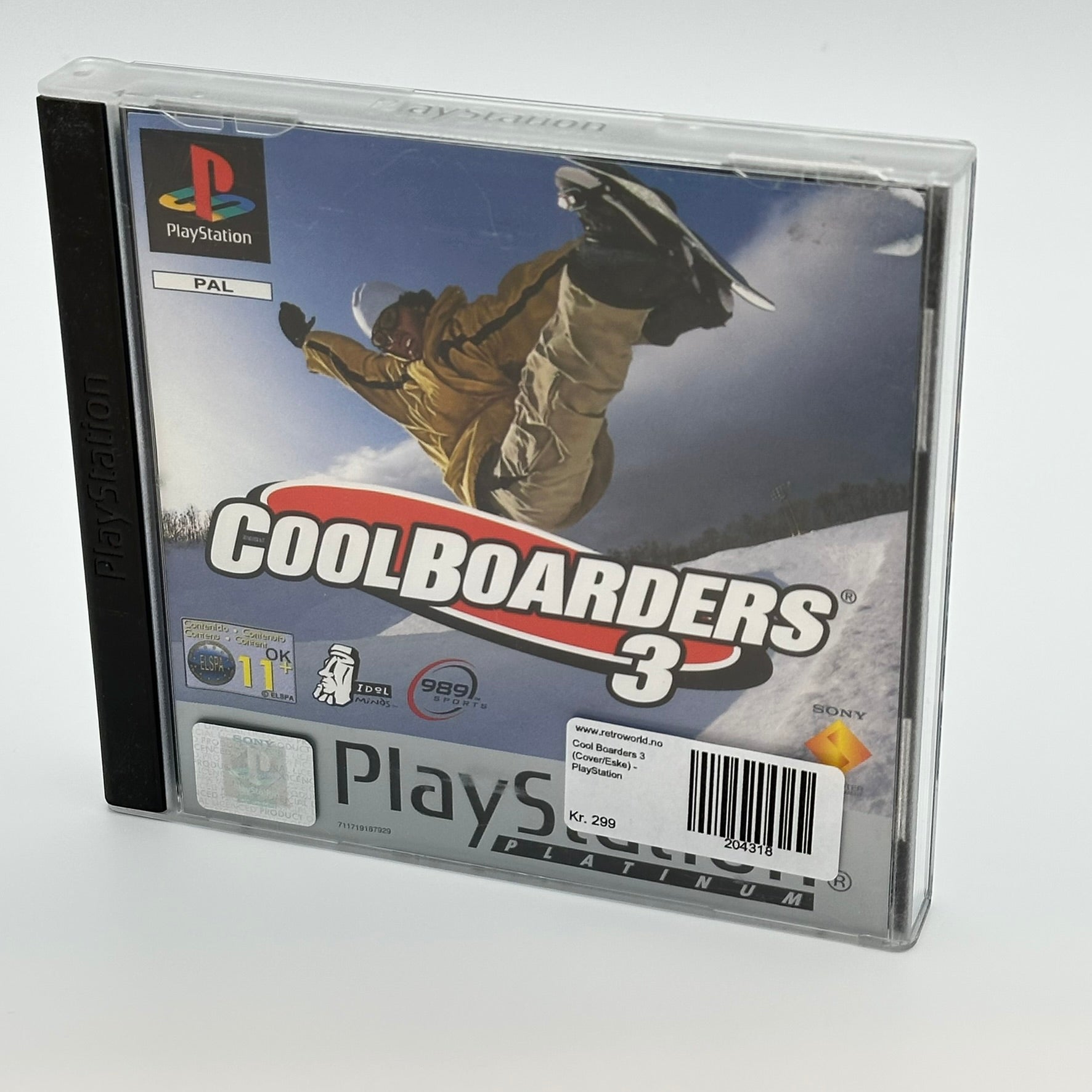 Cool Boarders 3 Platinum (Med manual) - PlayStation 1 (PS1)