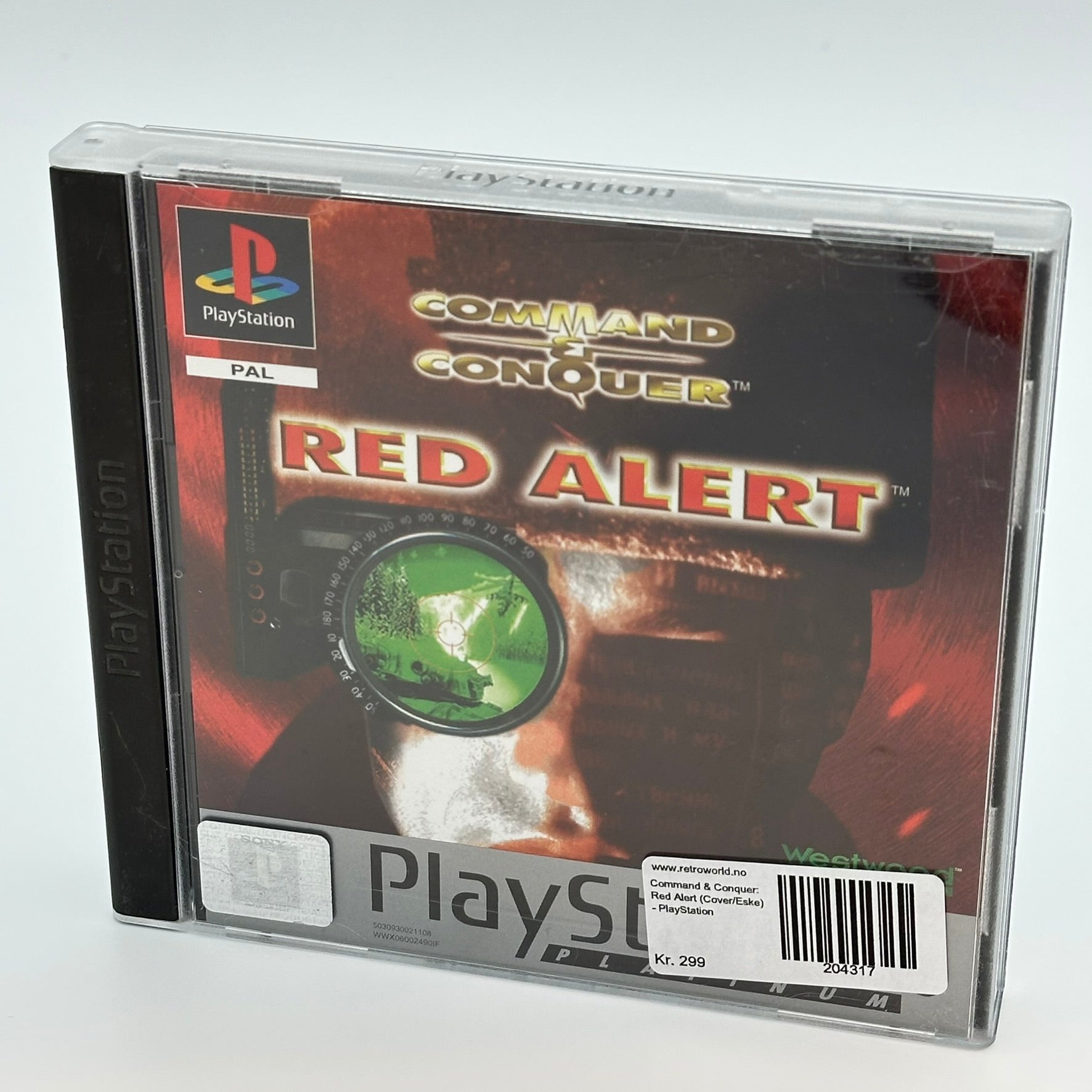 Command & Conquer: Red Alert Platinum (Med manual) - PlayStation 1 (PS1)