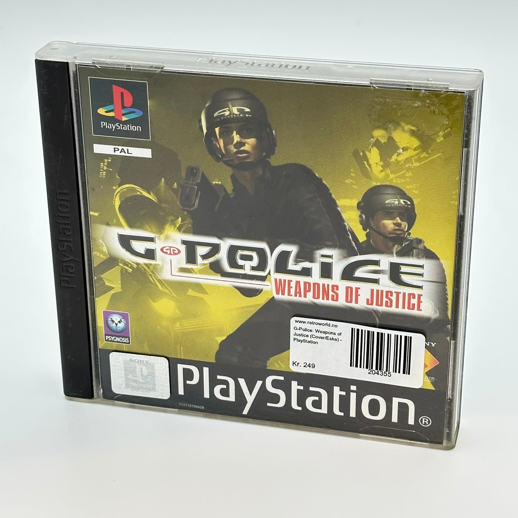 G Police : Weapons Of Justice Sur PS1 - Complet Version Française - Bon état