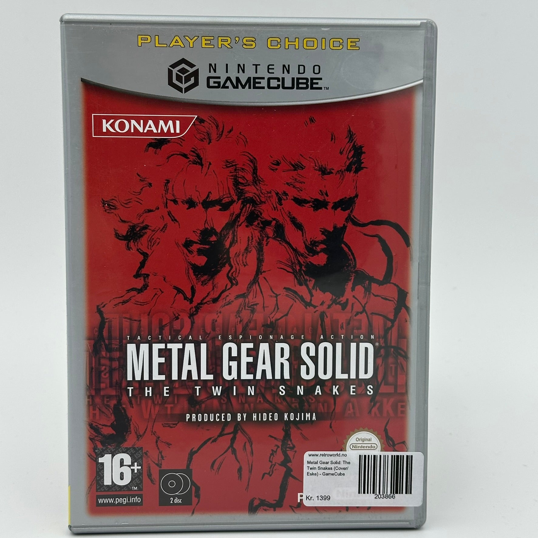 Metal Gear Solid: The Twin Snakes Player's Choice (Cover/Eske) - GameCube