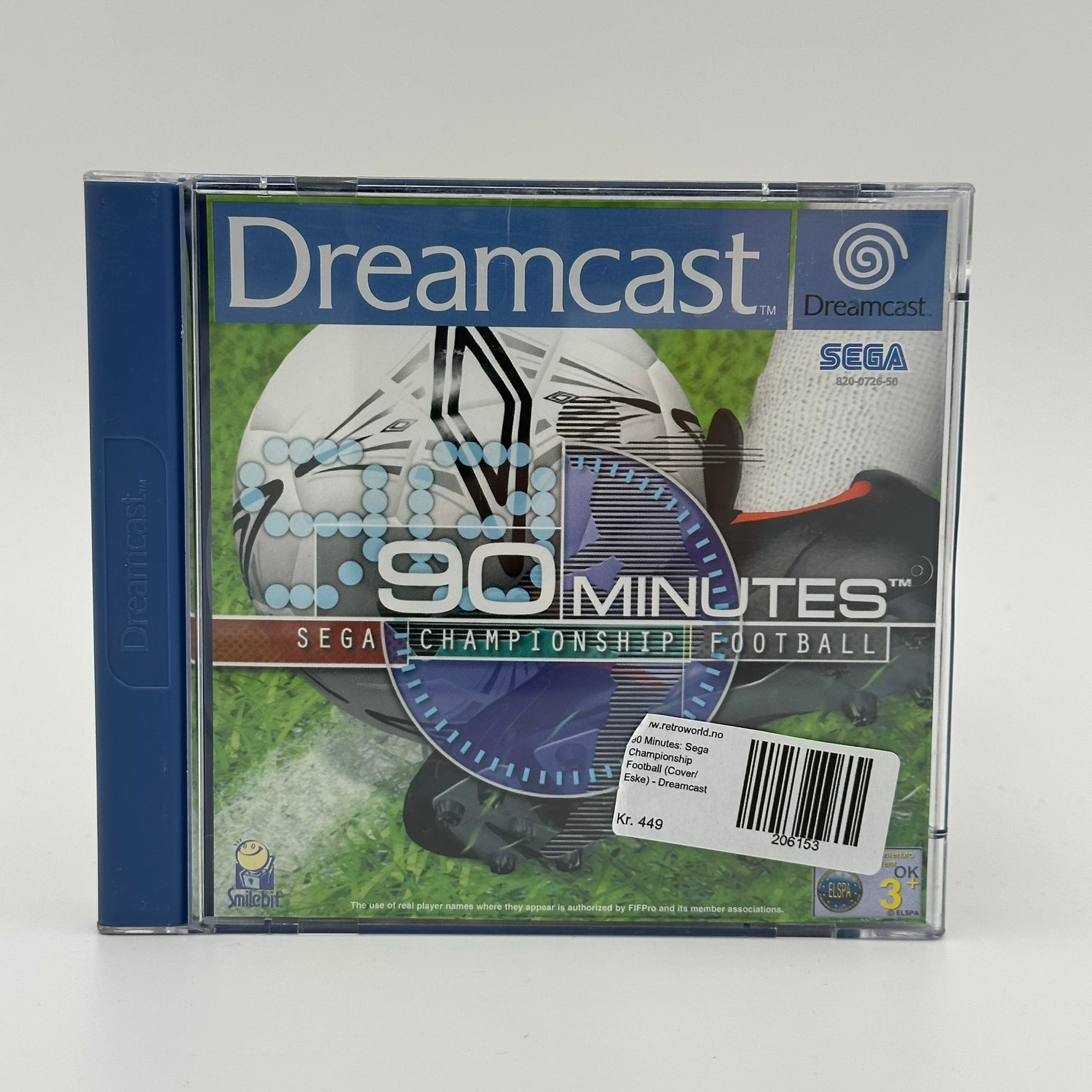 90 Minutes: Sega Championship Football (Cover/Eske) - Dreamcast