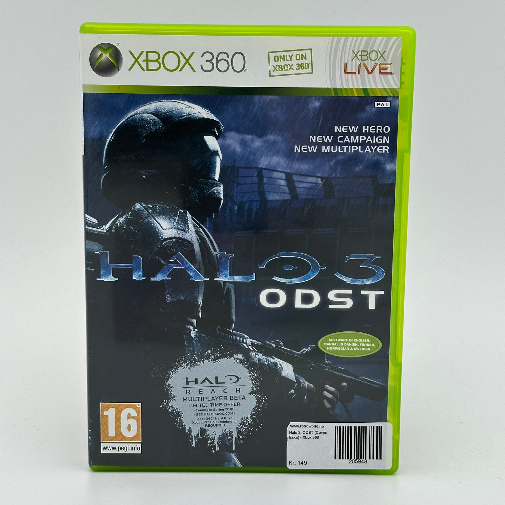 Halo 3: ODST (Cover/Eske) - Xbox 360