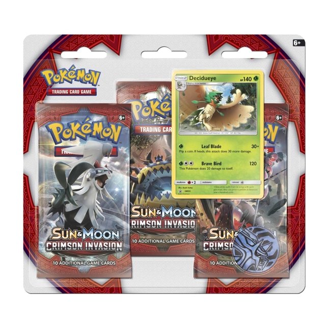 Pokemon - Crimson Invasion - 3 pack Blister (Tilfeldig promo)