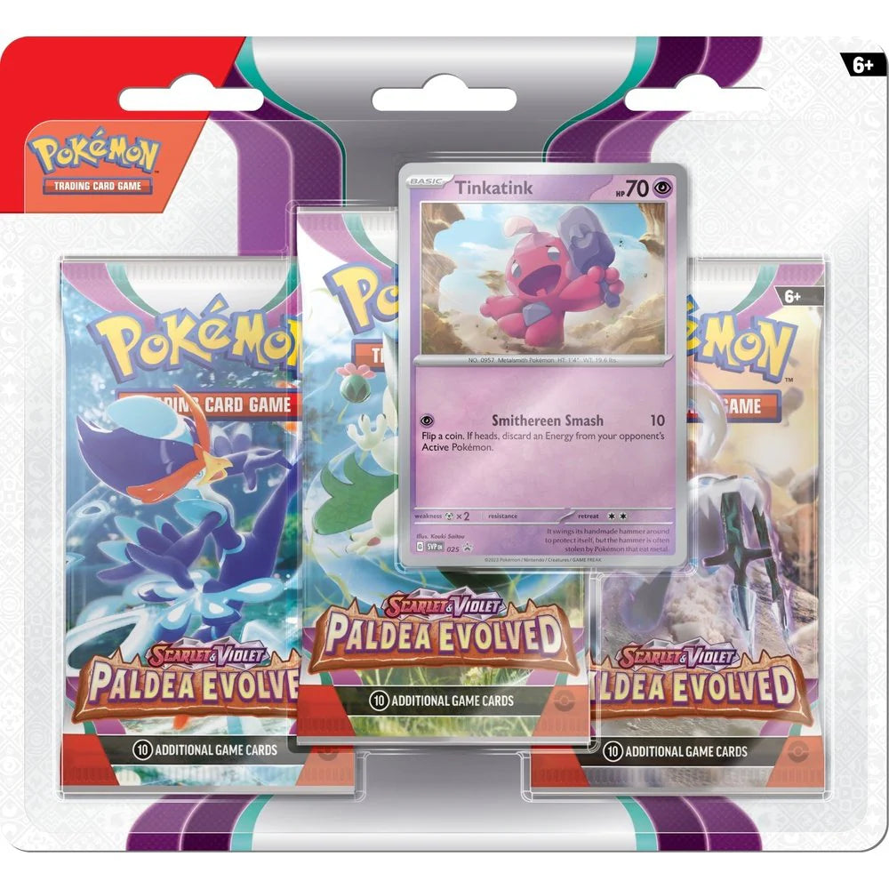 Pokemon - Paldea Evolved - 3 Pack Blister