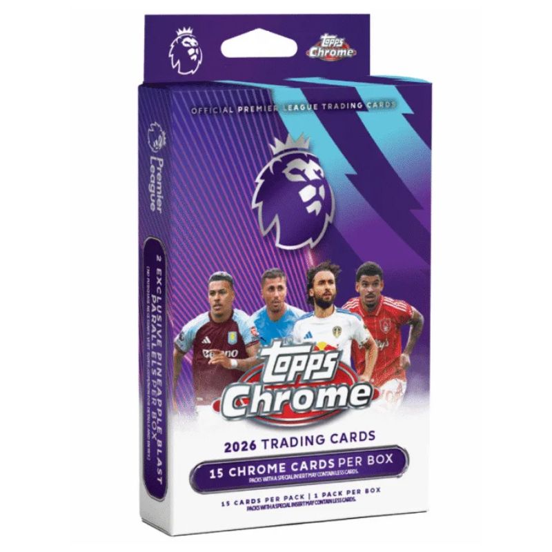 Topps Chrome Premier League 2026 Hangerboks
