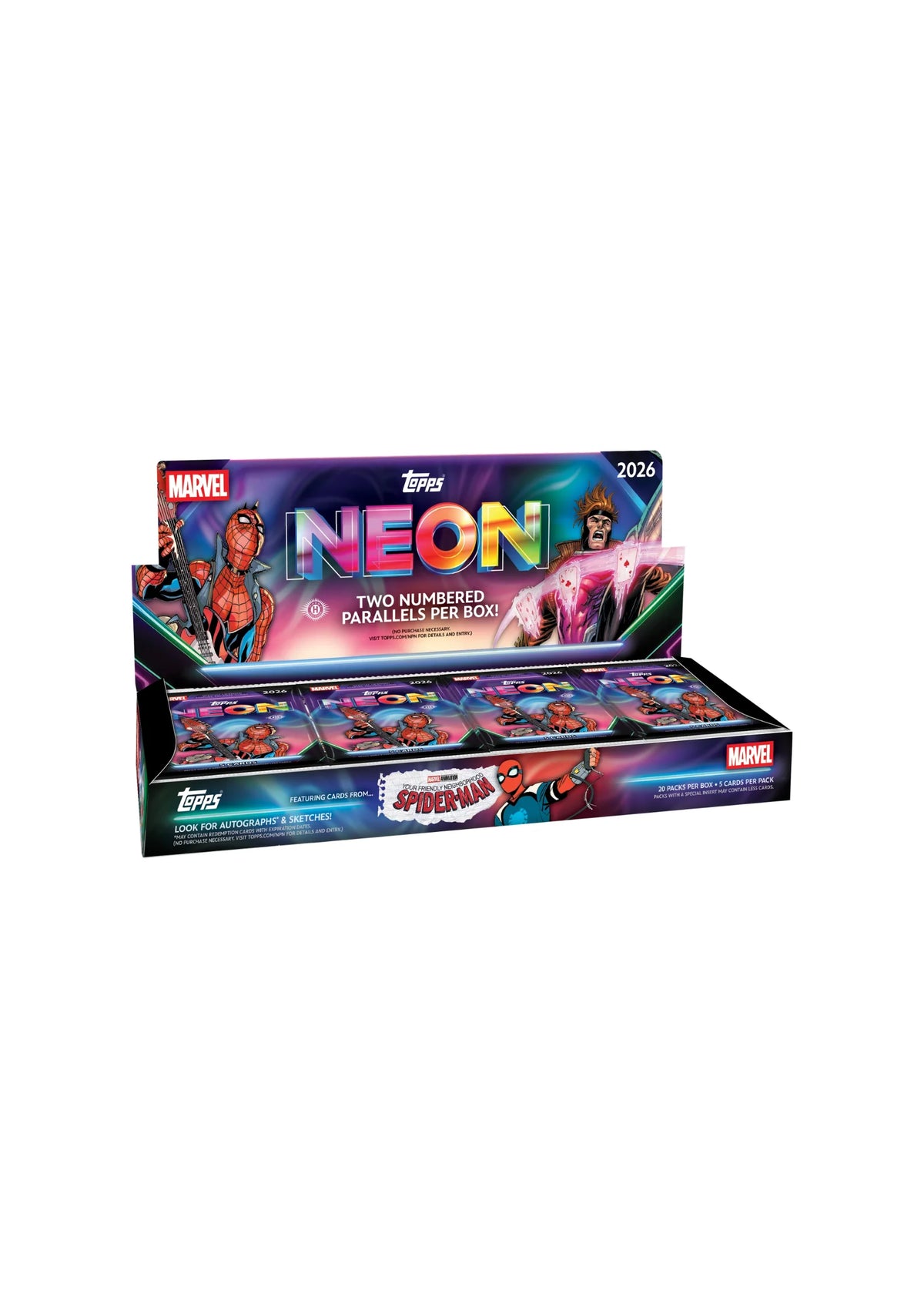 Topps Marvel Neon 2026 Hobby Boks