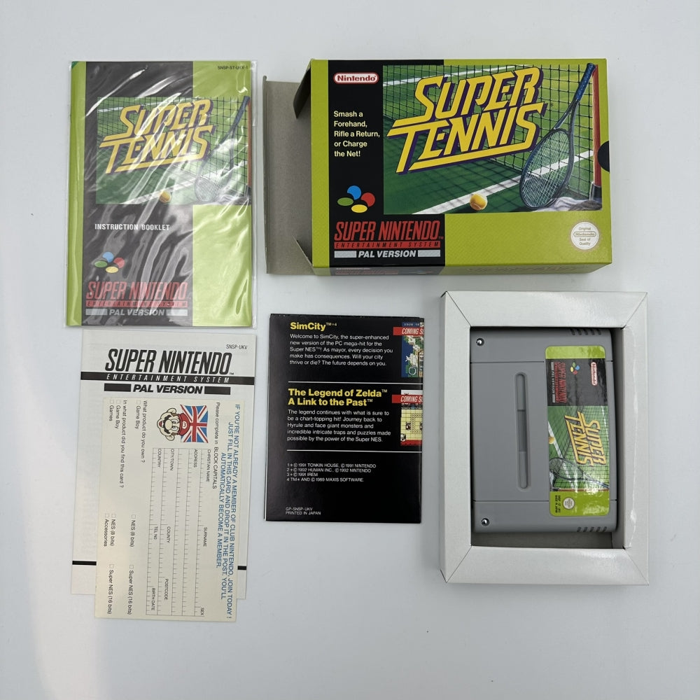 Super Tennis CIB (PAL/UKV) til Super Nintendo (SNES)