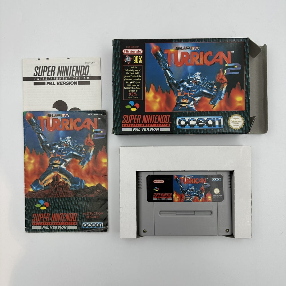 Super Turrican 2 CIB (PAL/UKV) til Super Nintendo (SNES)