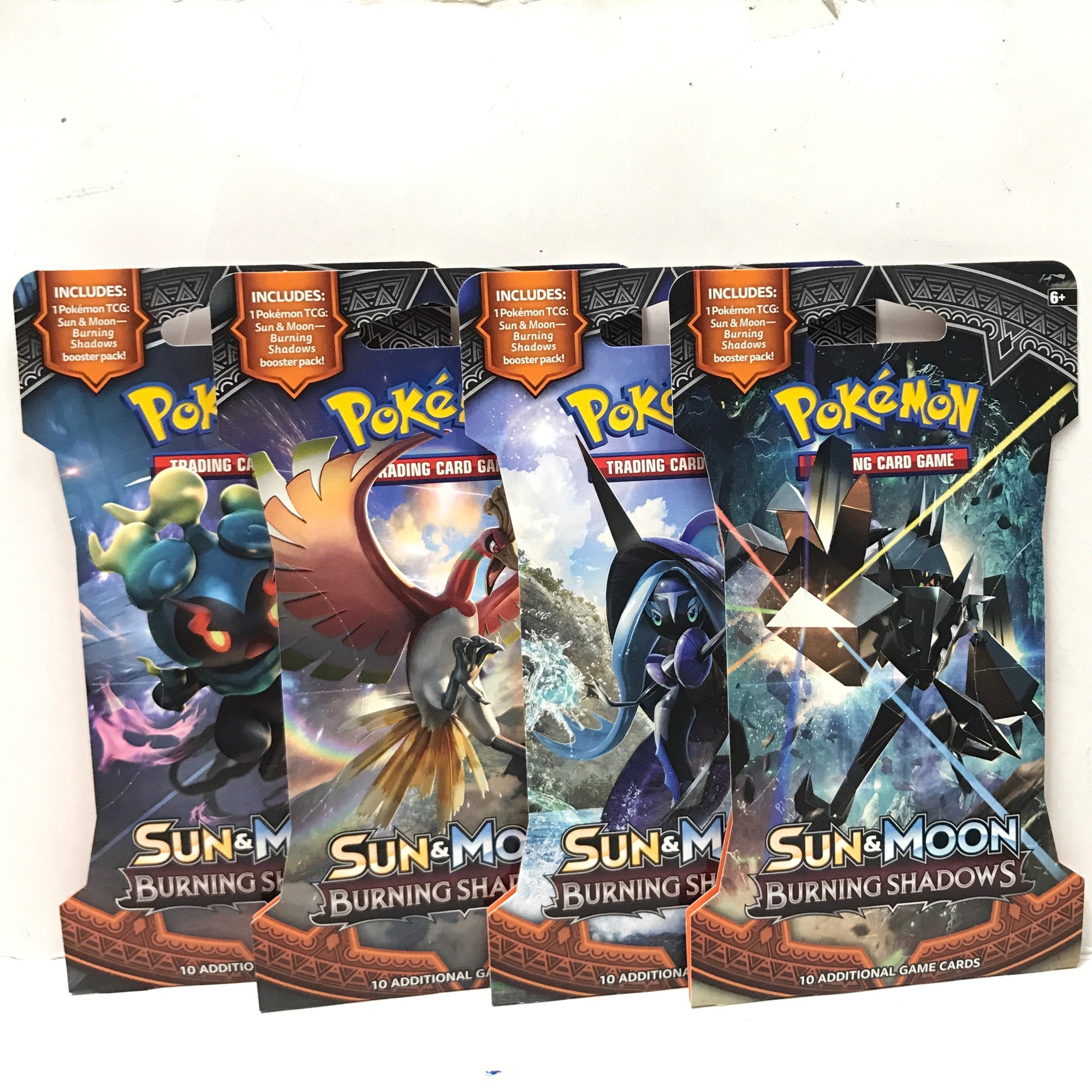 Pokemon - Burning Shadows - 15 Sleeved Packs (Bounty på top hit)