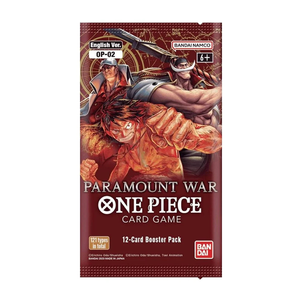 One Piece - OP-02 Paramount War - Engelsk Booster Pack