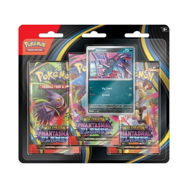 Pokemon - Phantasmal Flames - 3 Pack Blister (Tilfeldig promo)