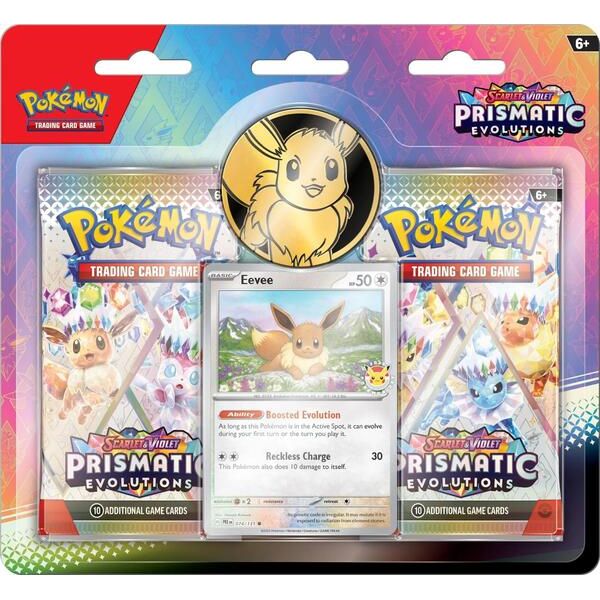 Pokemon - Prismatic Evolutions - Pokemon Center Eevee Pokemon Day 2 Pack Blister
