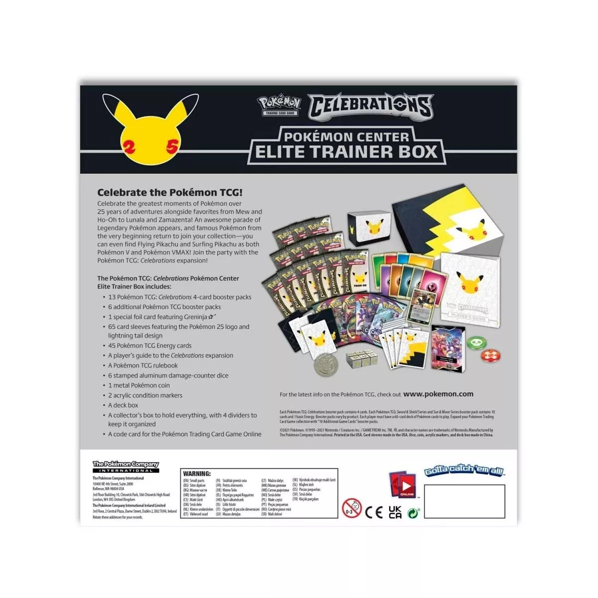 Pokemon - Celebrations Pokemon Center Elite Trainer Box Plus (ETB+)