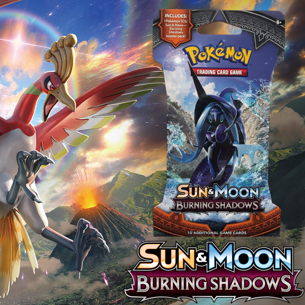 Pokemon - Burning Shadows - Sleeved Pack (Bounty på top hit)