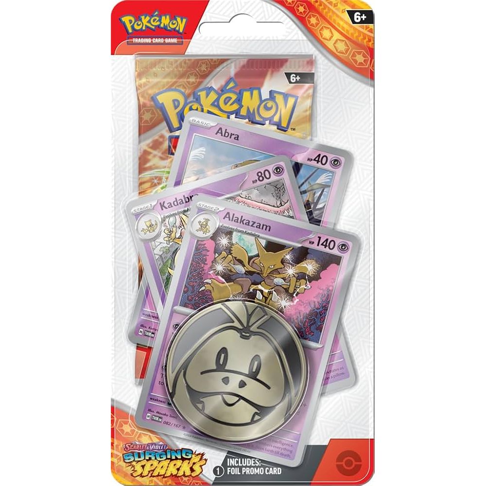 Pokemon - Surging Sparks - 1 Pack Blister Checklane 3 Promo (Tilfeldig promoer)