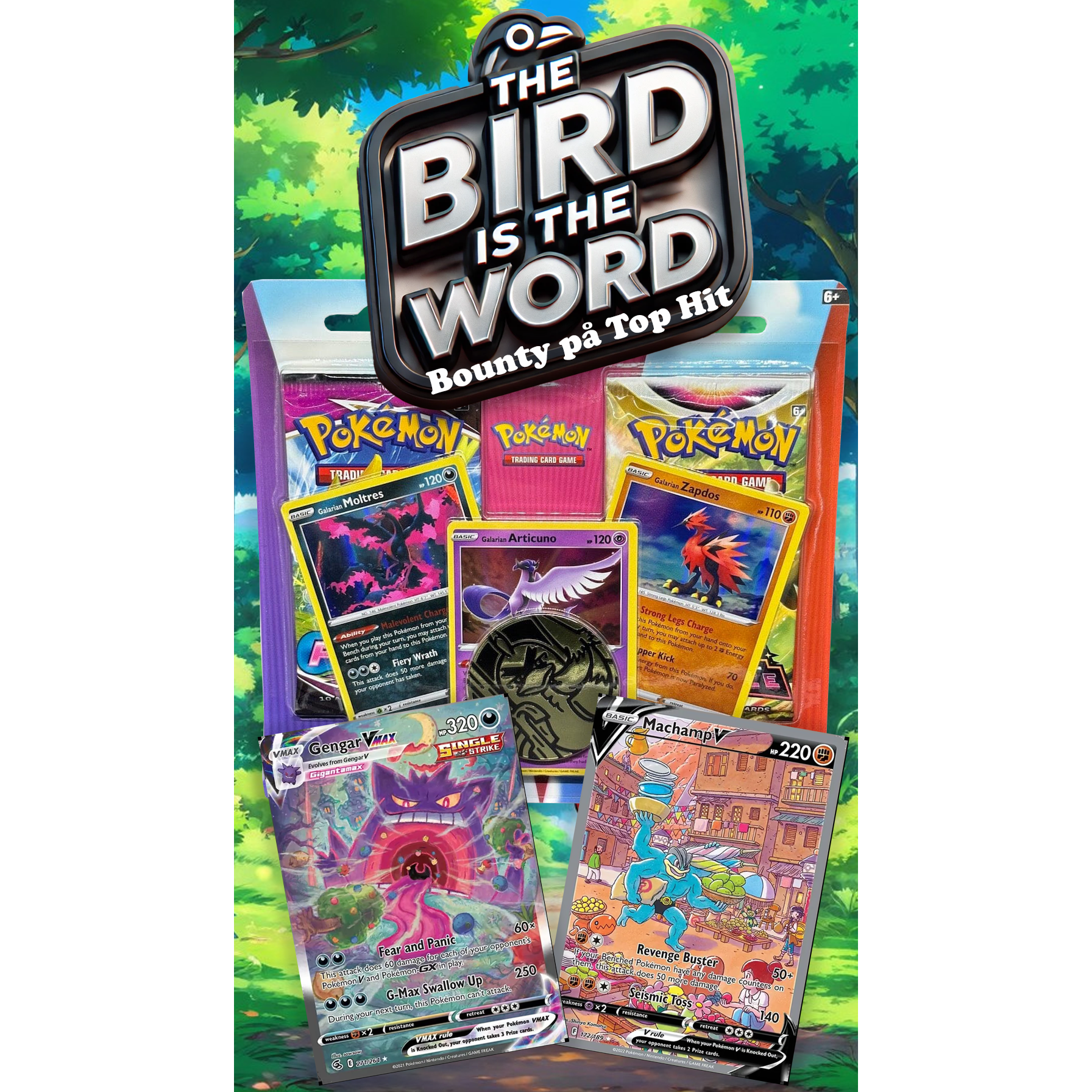 Pokemon - "The Bird is the Word" - 2-Pack Blister Galarian Birds (BOUNTY)