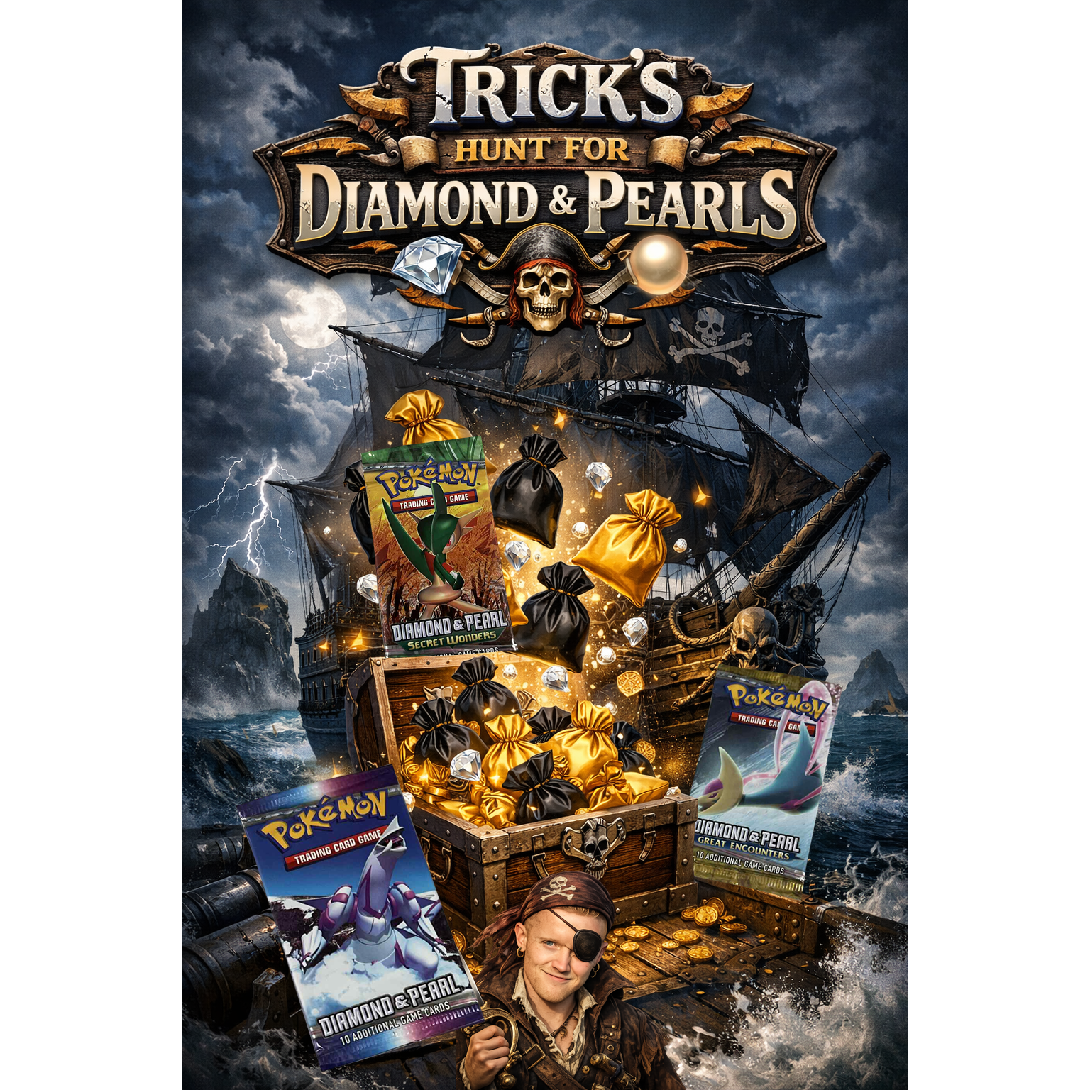 Pokemon - Trick's Hunt for Diamond & Pearls - Mystery Event (01.03)