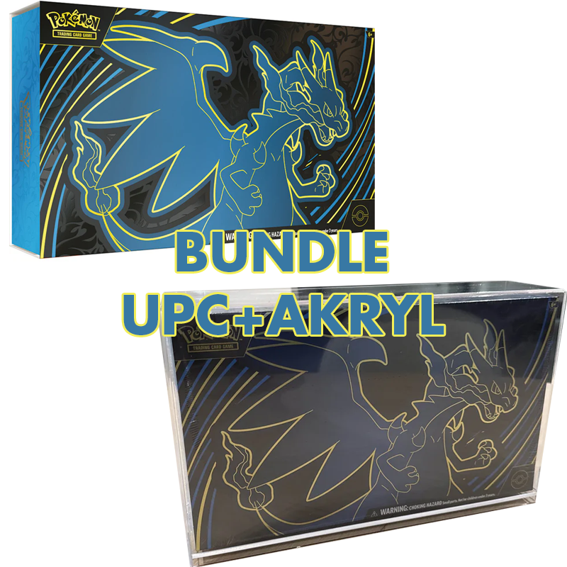 Pokemon - Pokemon Mega Charizard X ex Ultra Premium Collection (Maks 1 per kunde) BUNDLE SEALED UPC+AKRYL