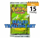 Pokémon WOTC Jungle Unlimited Booster Pack fra 1999 (SEALED) (TILFELDIG ART) thumbnail