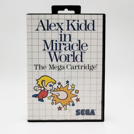 Alex Kidd In Miracle World komplett utgave til Sega Master System