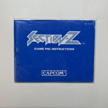 Section Z SCN manual til Nintendo NES