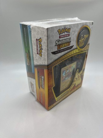 Pokemon Shining Legends Double Pak Pin Collection fra 2017! (2 Pin-collections sealed sammen)