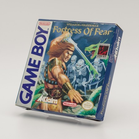 Wizard & Warriors X Fortress of Fear i original eske til Game Boy