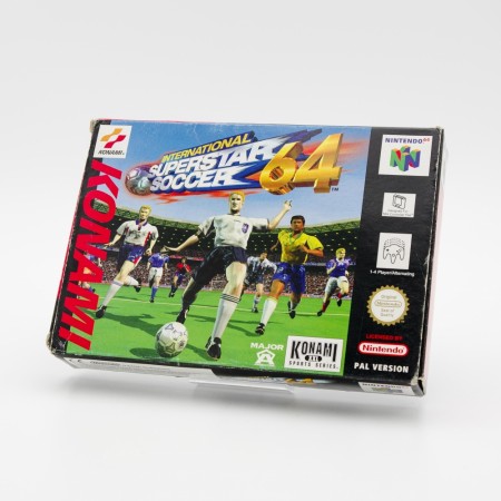 International Superstar Soccer 64 i original eske til Nintendo 64
