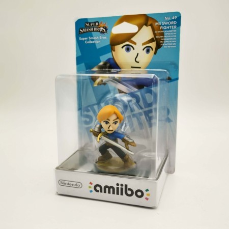 Amiibo No. 49 Mii SwordFighter Super Smash Bros Collection til Nintendo 
